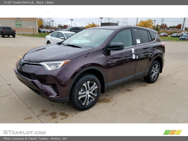 Black / Black 2018 Toyota RAV4 LE
