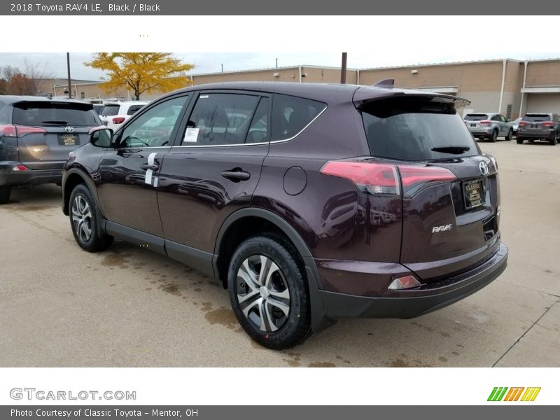 Black / Black 2018 Toyota RAV4 LE