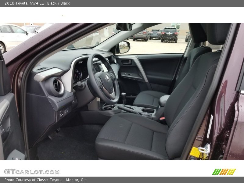 Black / Black 2018 Toyota RAV4 LE