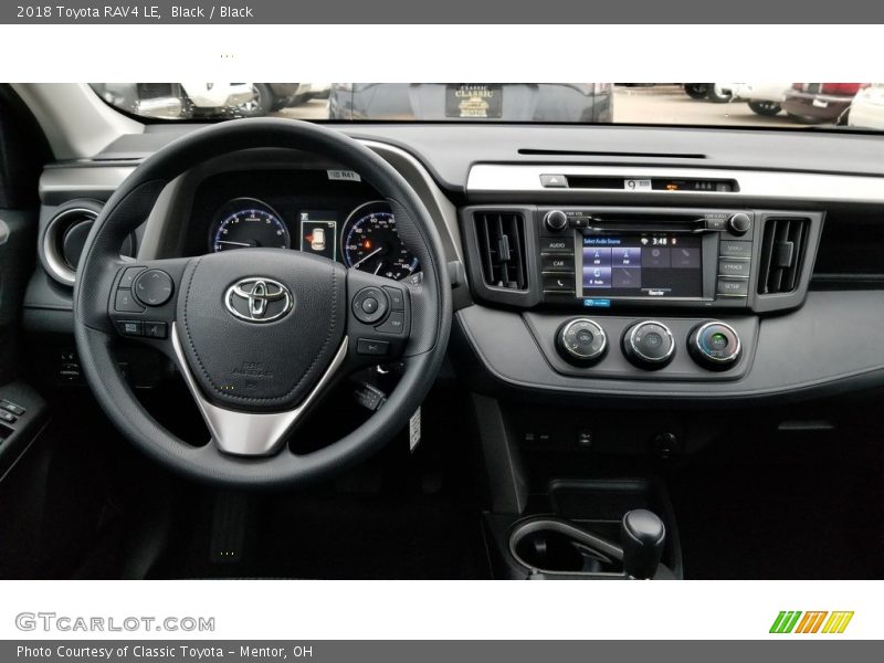 Black / Black 2018 Toyota RAV4 LE