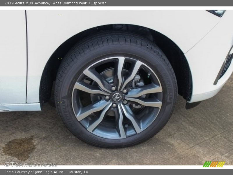 White Diamond Pearl / Espresso 2019 Acura MDX Advance
