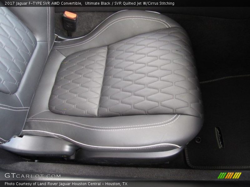 Ultimate Black / SVR Quilted Jet W/Cirrus Stitching 2017 Jaguar F-TYPE SVR AWD Convertible