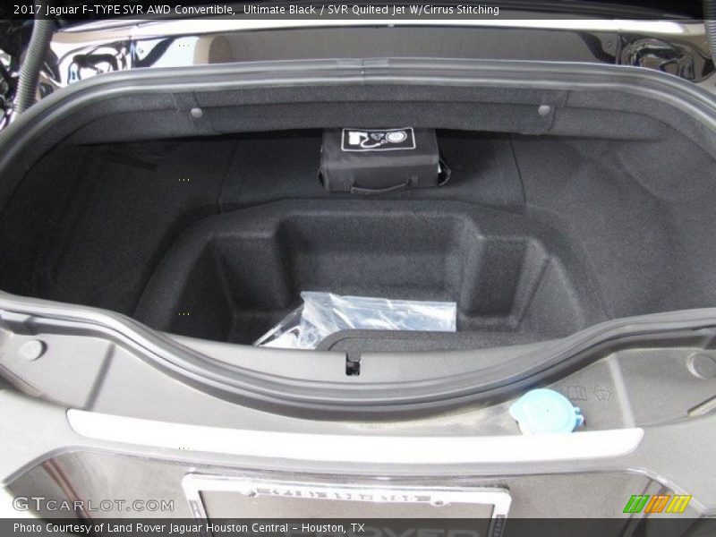 Ultimate Black / SVR Quilted Jet W/Cirrus Stitching 2017 Jaguar F-TYPE SVR AWD Convertible