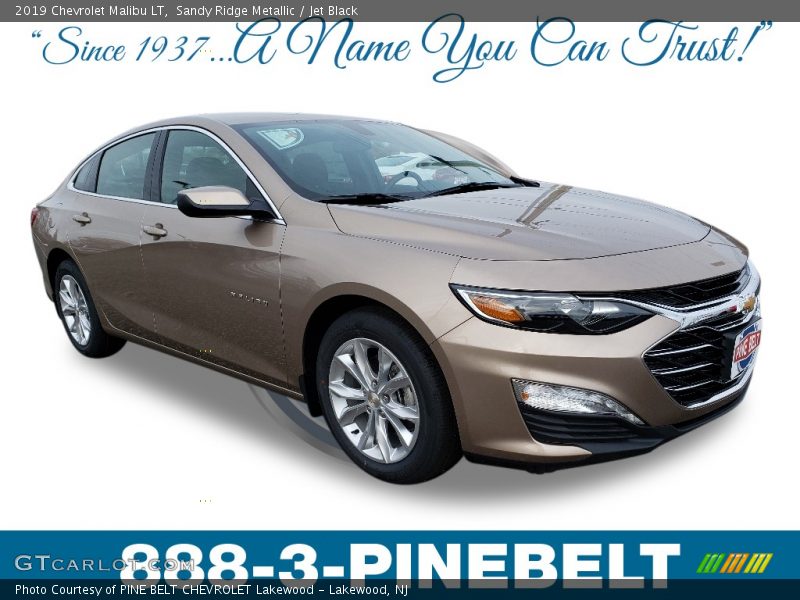 Sandy Ridge Metallic / Jet Black 2019 Chevrolet Malibu LT