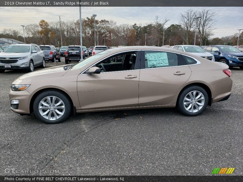 Sandy Ridge Metallic / Jet Black 2019 Chevrolet Malibu LT