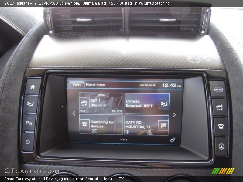 Controls of 2017 F-TYPE SVR AWD Convertible