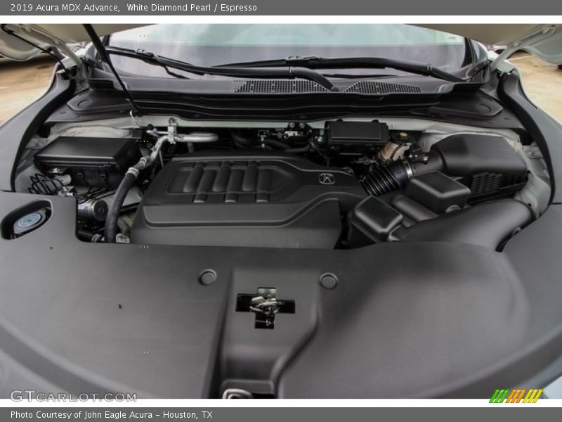 White Diamond Pearl / Espresso 2019 Acura MDX Advance