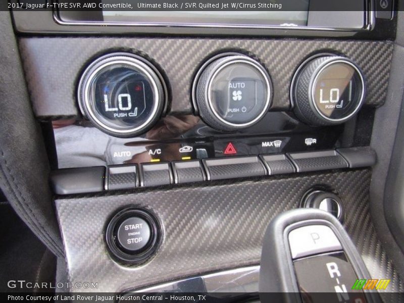 Controls of 2017 F-TYPE SVR AWD Convertible