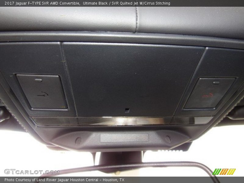 Ultimate Black / SVR Quilted Jet W/Cirrus Stitching 2017 Jaguar F-TYPE SVR AWD Convertible