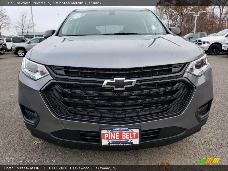 Satin Steel Metallic / Jet Black 2019 Chevrolet Traverse LS