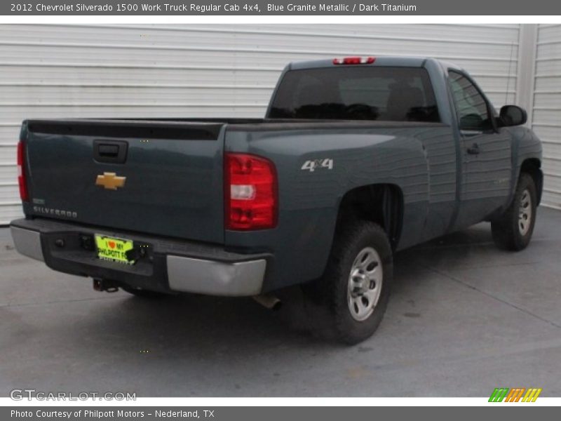 Blue Granite Metallic / Dark Titanium 2012 Chevrolet Silverado 1500 Work Truck Regular Cab 4x4