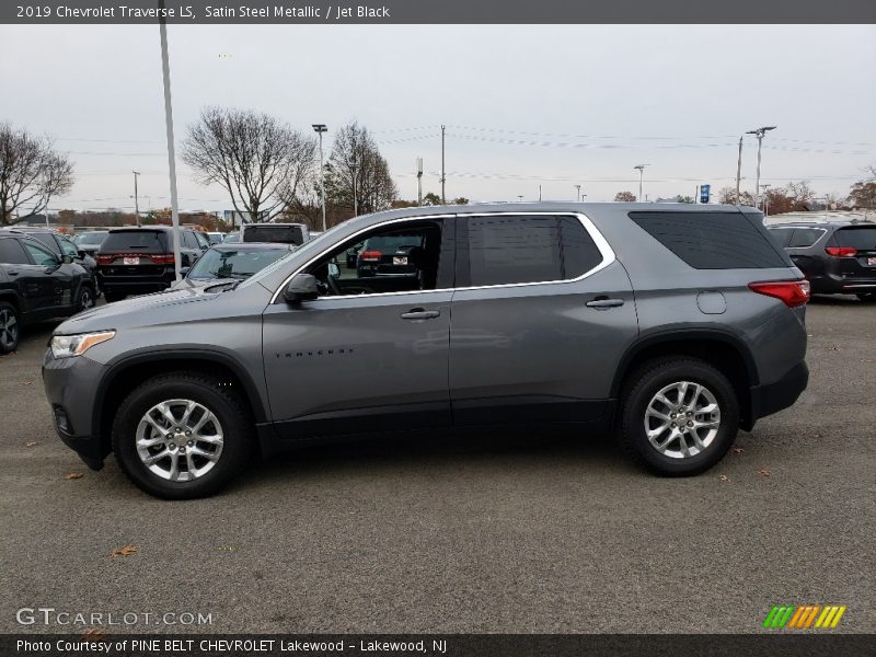 Satin Steel Metallic / Jet Black 2019 Chevrolet Traverse LS