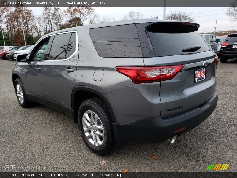 Satin Steel Metallic / Jet Black 2019 Chevrolet Traverse LS