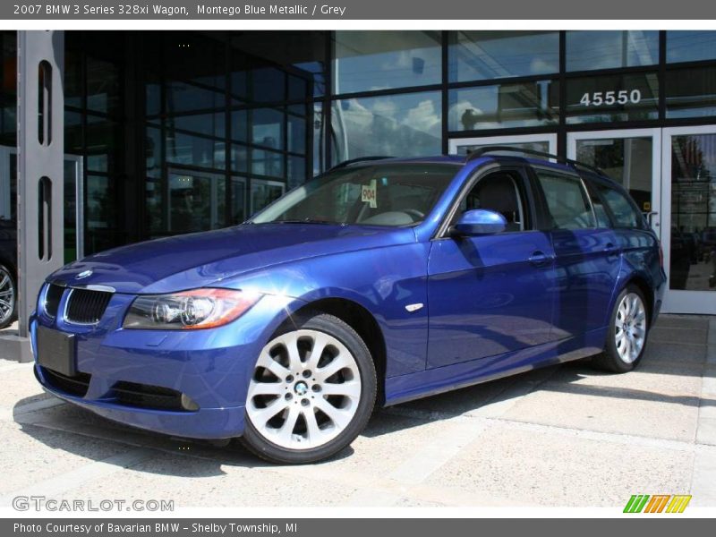 Montego Blue Metallic / Grey 2007 BMW 3 Series 328xi Wagon