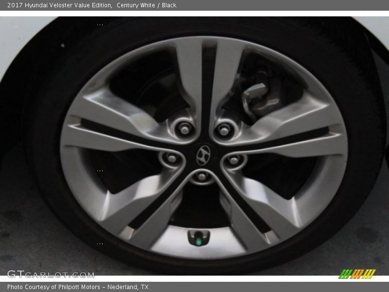 Century White / Black 2017 Hyundai Veloster Value Edition