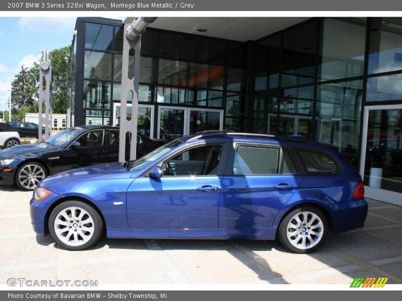 Montego Blue Metallic / Grey 2007 BMW 3 Series 328xi Wagon