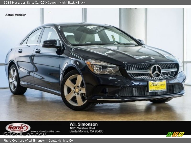 Night Black / Black 2018 Mercedes-Benz CLA 250 Coupe