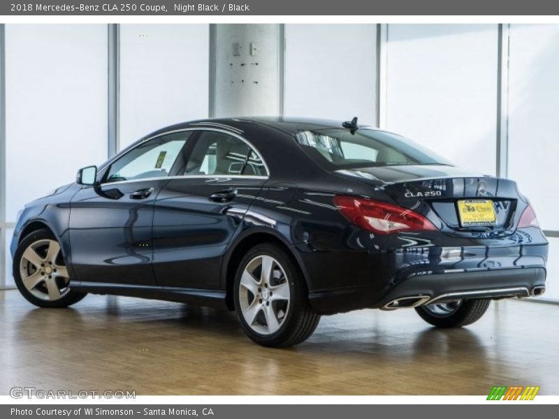 Night Black / Black 2018 Mercedes-Benz CLA 250 Coupe