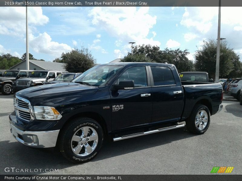 True Blue Pearl / Black/Diesel Gray 2019 Ram 1500 Classic Big Horn Crew Cab