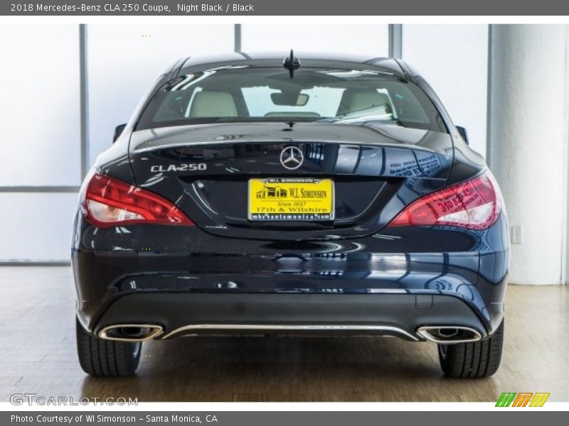 Night Black / Black 2018 Mercedes-Benz CLA 250 Coupe