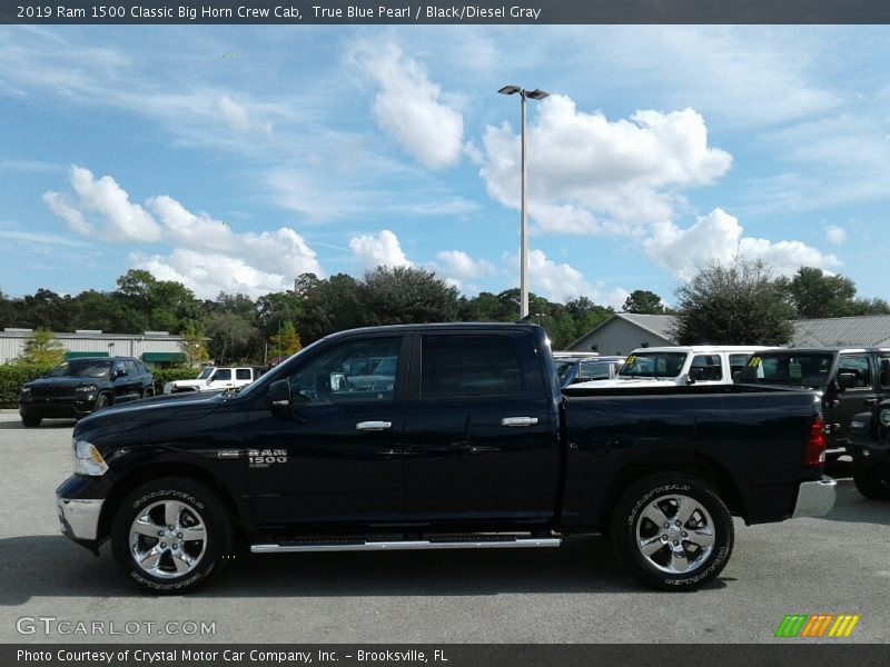 True Blue Pearl / Black/Diesel Gray 2019 Ram 1500 Classic Big Horn Crew Cab