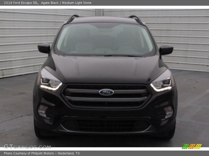 Agate Black / Medium Light Stone 2019 Ford Escape SEL