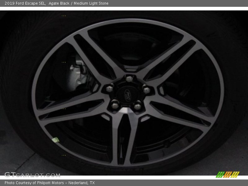 Agate Black / Medium Light Stone 2019 Ford Escape SEL