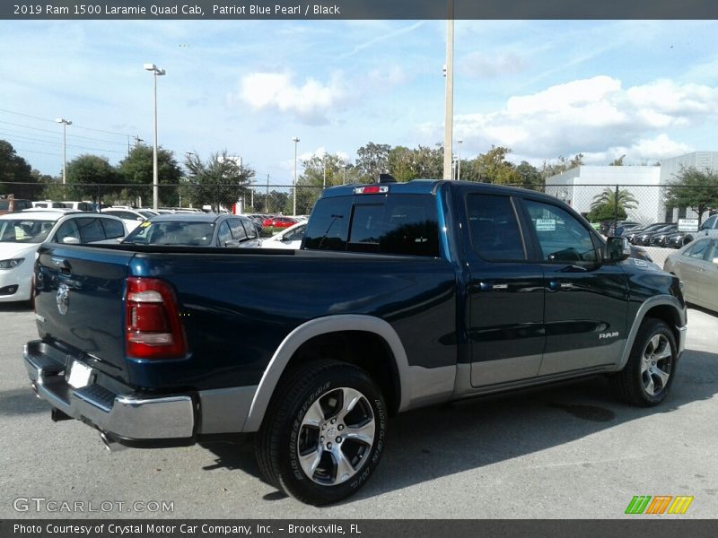 Patriot Blue Pearl / Black 2019 Ram 1500 Laramie Quad Cab