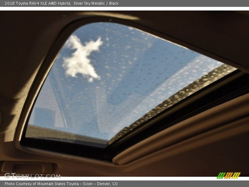 Silver Sky Metallic / Black 2018 Toyota RAV4 XLE AWD Hybrid