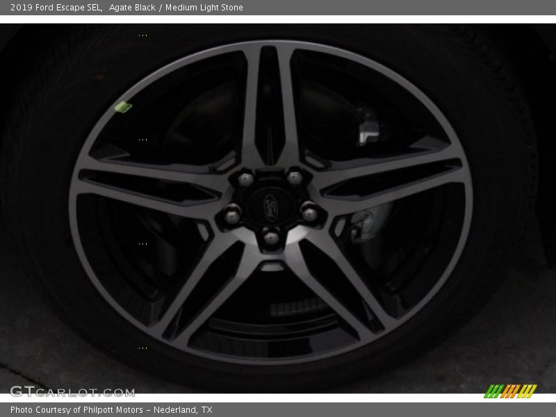 Agate Black / Medium Light Stone 2019 Ford Escape SEL