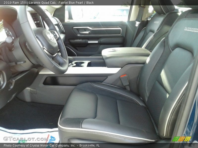 Front Seat of 2019 1500 Laramie Quad Cab