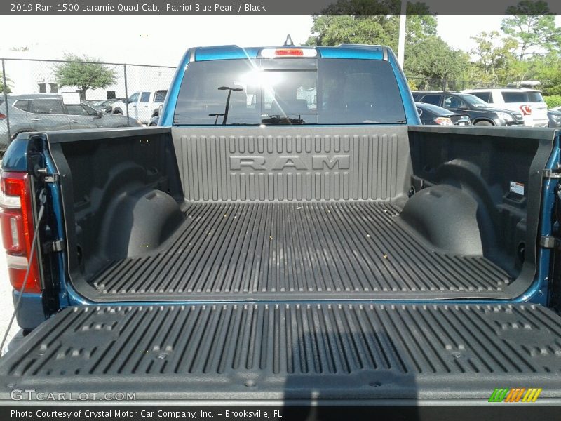 Patriot Blue Pearl / Black 2019 Ram 1500 Laramie Quad Cab
