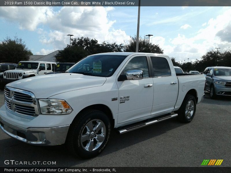 Bright White / Black/Diesel Gray 2019 Ram 1500 Classic Big Horn Crew Cab