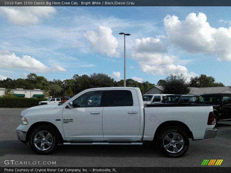 Bright White / Black/Diesel Gray 2019 Ram 1500 Classic Big Horn Crew Cab