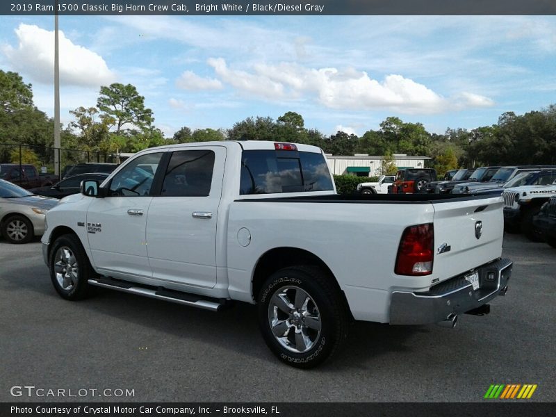Bright White / Black/Diesel Gray 2019 Ram 1500 Classic Big Horn Crew Cab