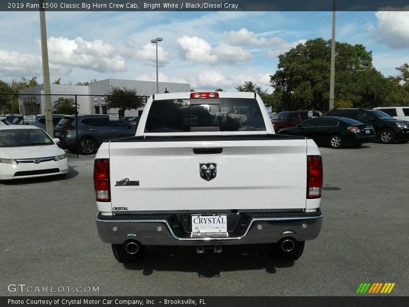 Bright White / Black/Diesel Gray 2019 Ram 1500 Classic Big Horn Crew Cab