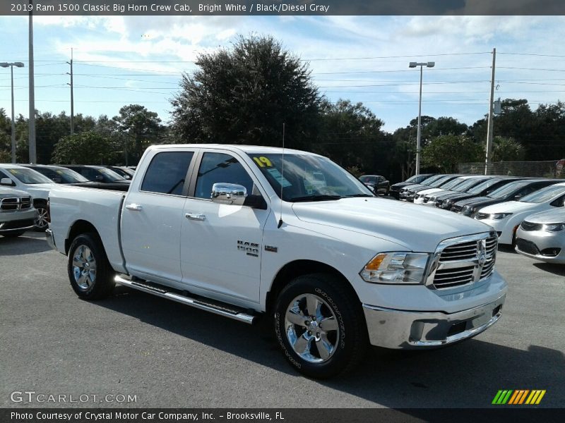 Bright White / Black/Diesel Gray 2019 Ram 1500 Classic Big Horn Crew Cab
