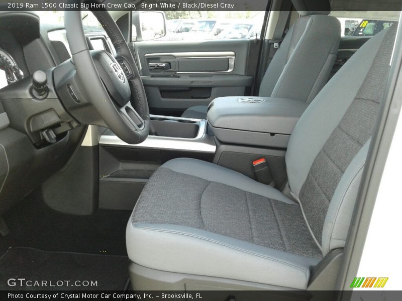 Bright White / Black/Diesel Gray 2019 Ram 1500 Classic Big Horn Crew Cab