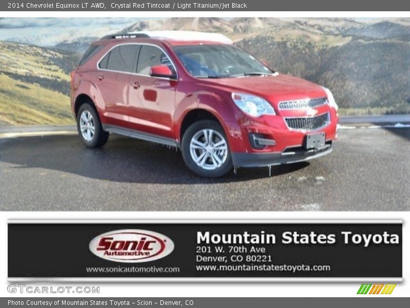 Crystal Red Tintcoat / Light Titanium/Jet Black 2014 Chevrolet Equinox LT AWD