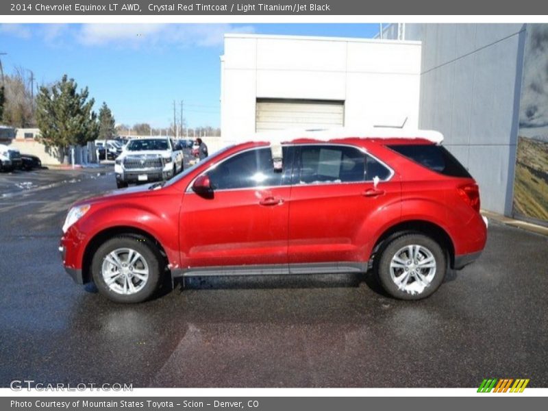 Crystal Red Tintcoat / Light Titanium/Jet Black 2014 Chevrolet Equinox LT AWD