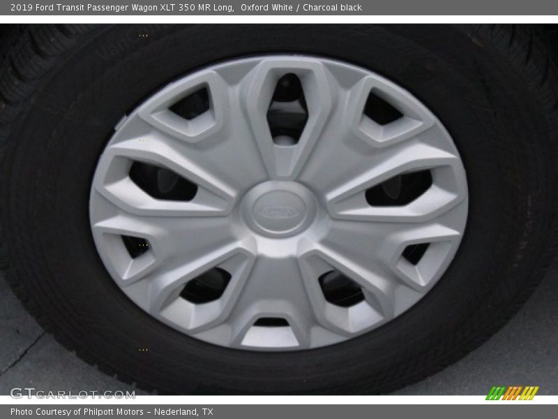 Oxford White / Charcoal black 2019 Ford Transit Passenger Wagon XLT 350 MR Long