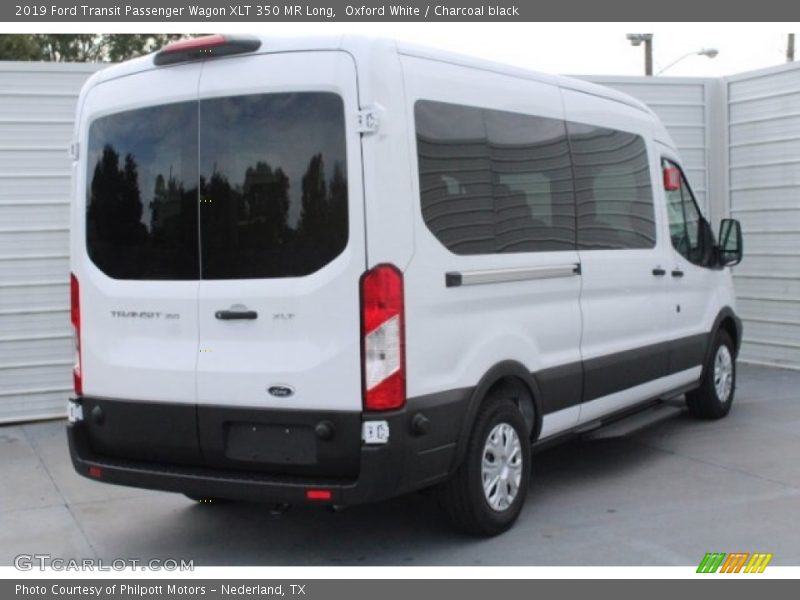 Oxford White / Charcoal black 2019 Ford Transit Passenger Wagon XLT 350 MR Long