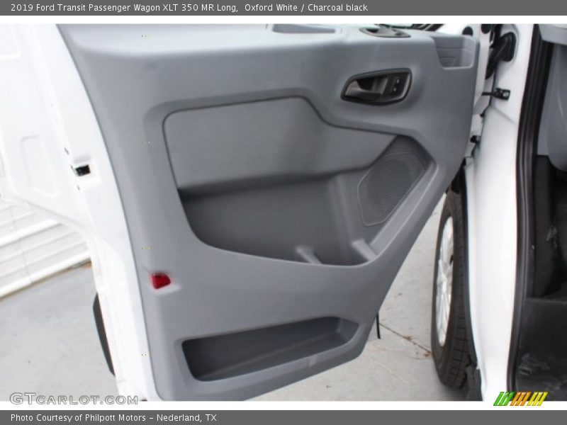 Oxford White / Charcoal black 2019 Ford Transit Passenger Wagon XLT 350 MR Long