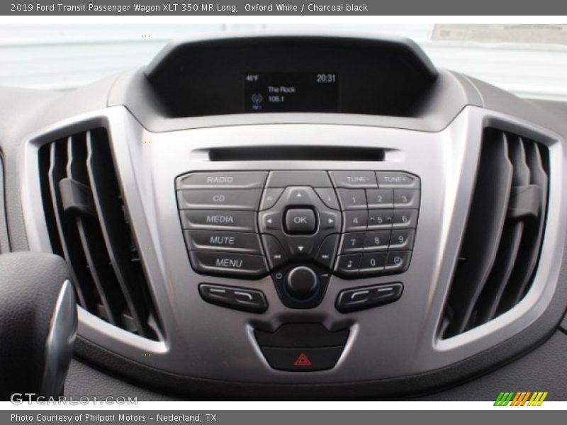 Oxford White / Charcoal black 2019 Ford Transit Passenger Wagon XLT 350 MR Long