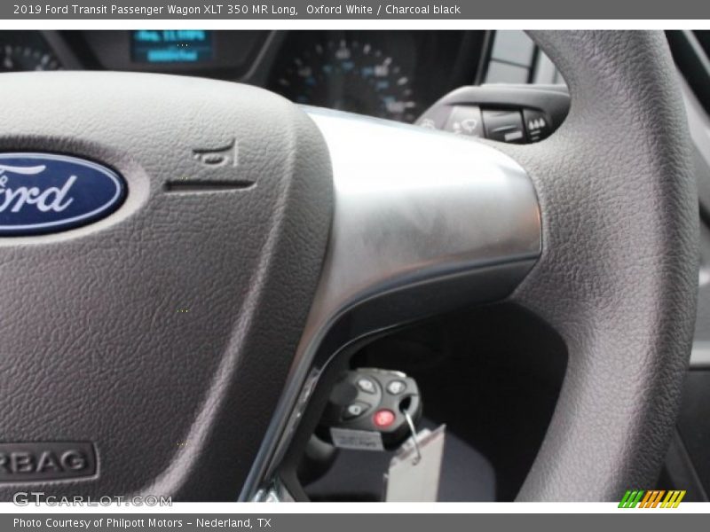 Oxford White / Charcoal black 2019 Ford Transit Passenger Wagon XLT 350 MR Long
