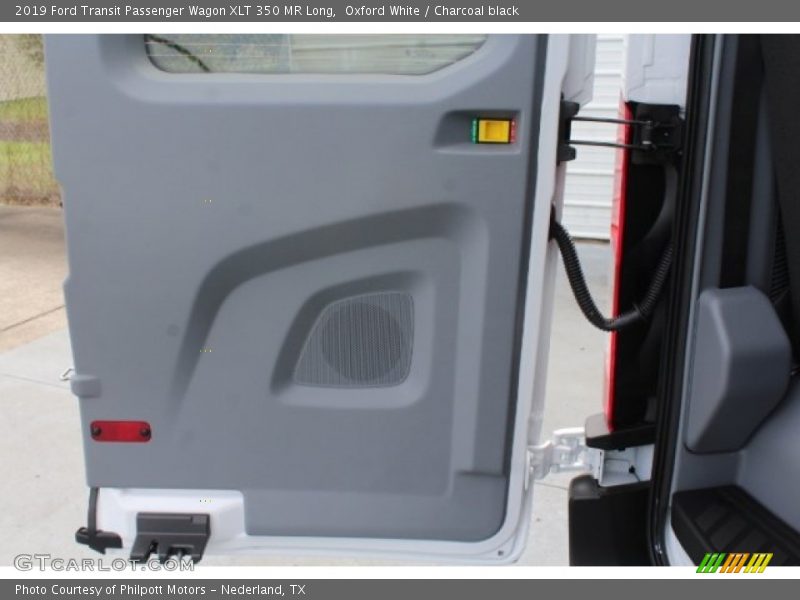 Oxford White / Charcoal black 2019 Ford Transit Passenger Wagon XLT 350 MR Long