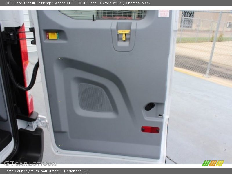 Oxford White / Charcoal black 2019 Ford Transit Passenger Wagon XLT 350 MR Long
