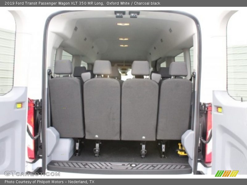 Oxford White / Charcoal black 2019 Ford Transit Passenger Wagon XLT 350 MR Long