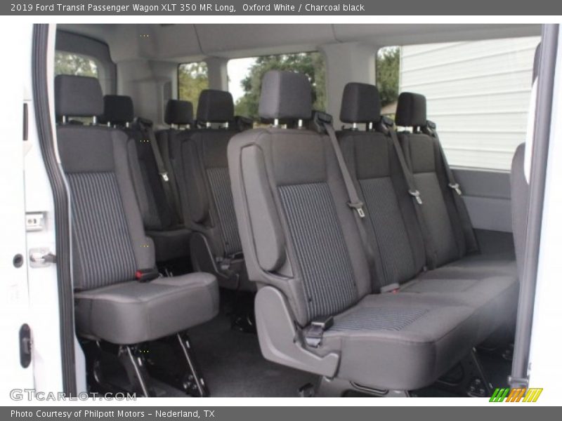 Oxford White / Charcoal black 2019 Ford Transit Passenger Wagon XLT 350 MR Long