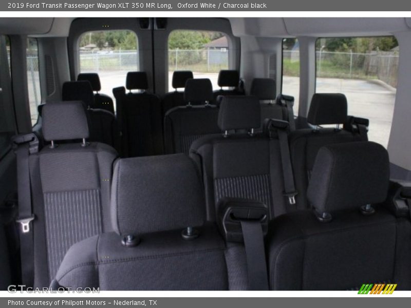 Oxford White / Charcoal black 2019 Ford Transit Passenger Wagon XLT 350 MR Long